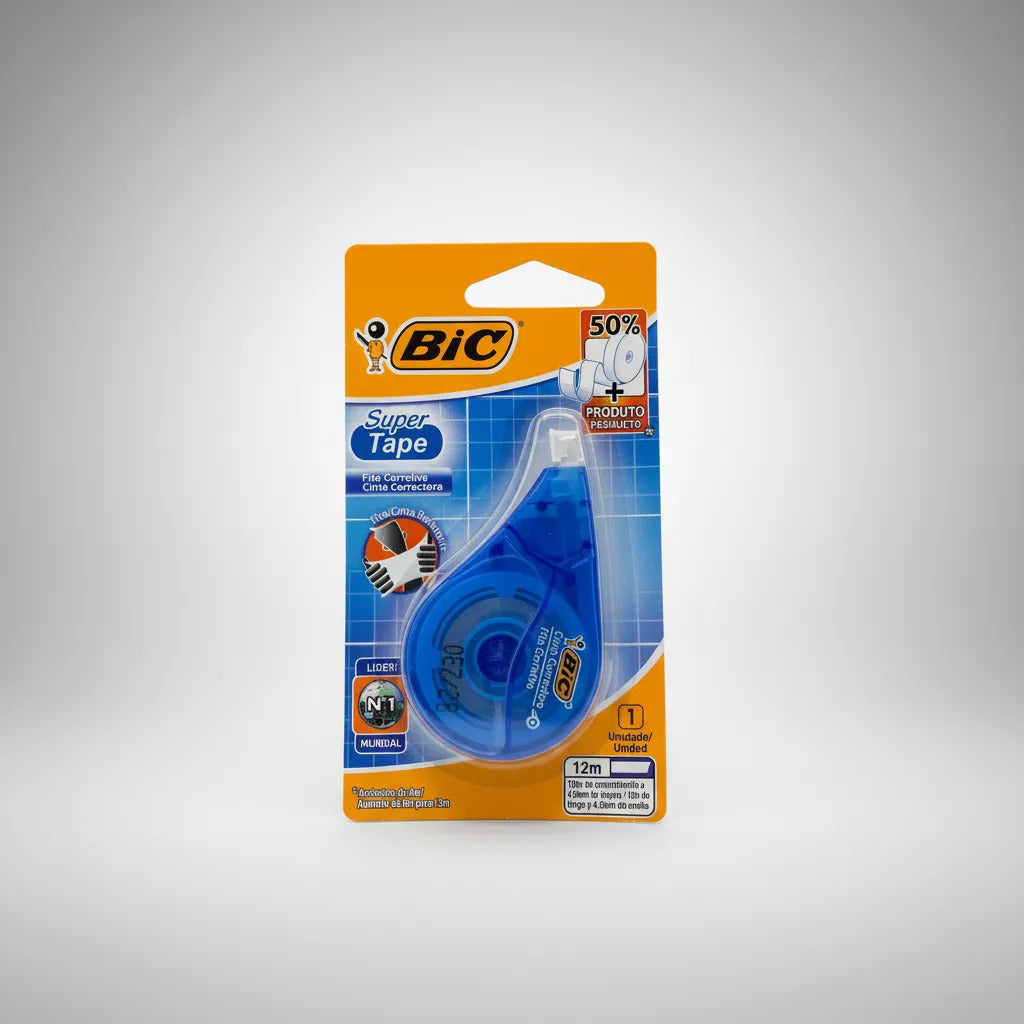Cinta Correctora Bic Super Tape 4.2mm x12m