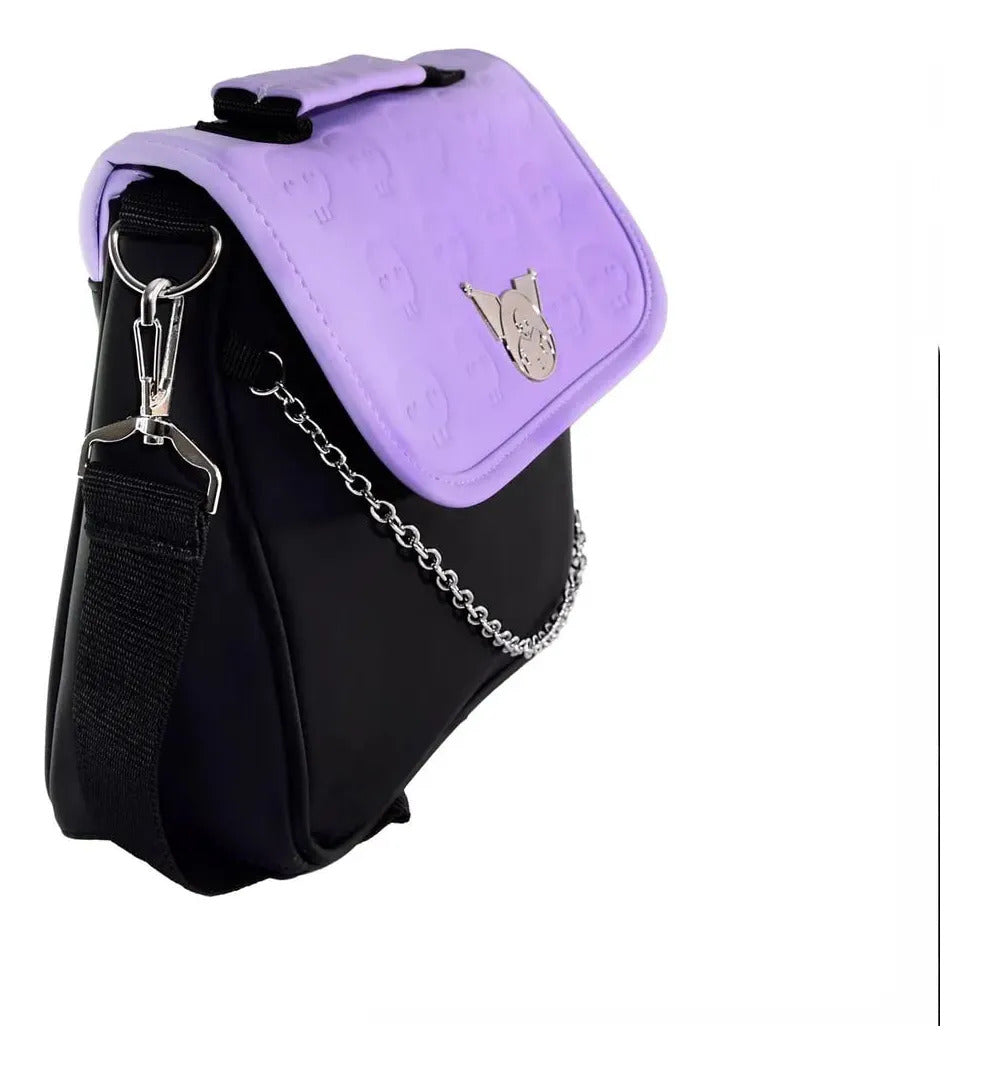 Cartera Bandolera Kuromi Cadena Gótico Kawaii