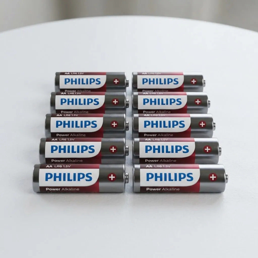 Pack 10 Pilas AA Philips Alcalinas Power Alkaline