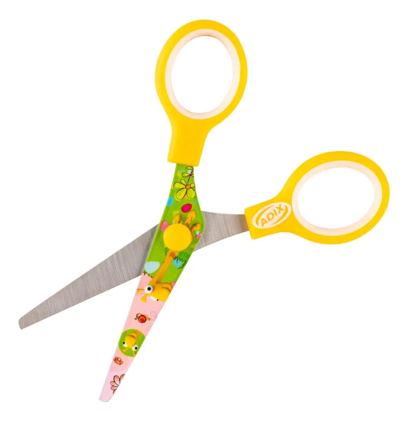Tijera Escolar Punta Roma Adix Colores 13cm