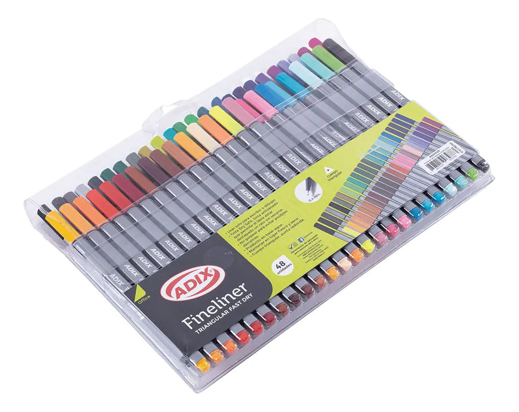 Libro para Colorear Mandalas Adix + 48 Fineliners