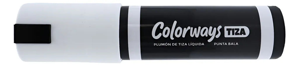 Plumón Tiza Jumbo Colorways Adetec Blanco 8 mm