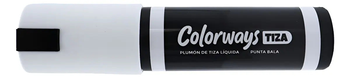 Plumón Tiza Jumbo Colorways Adetec Blanco 8 mm