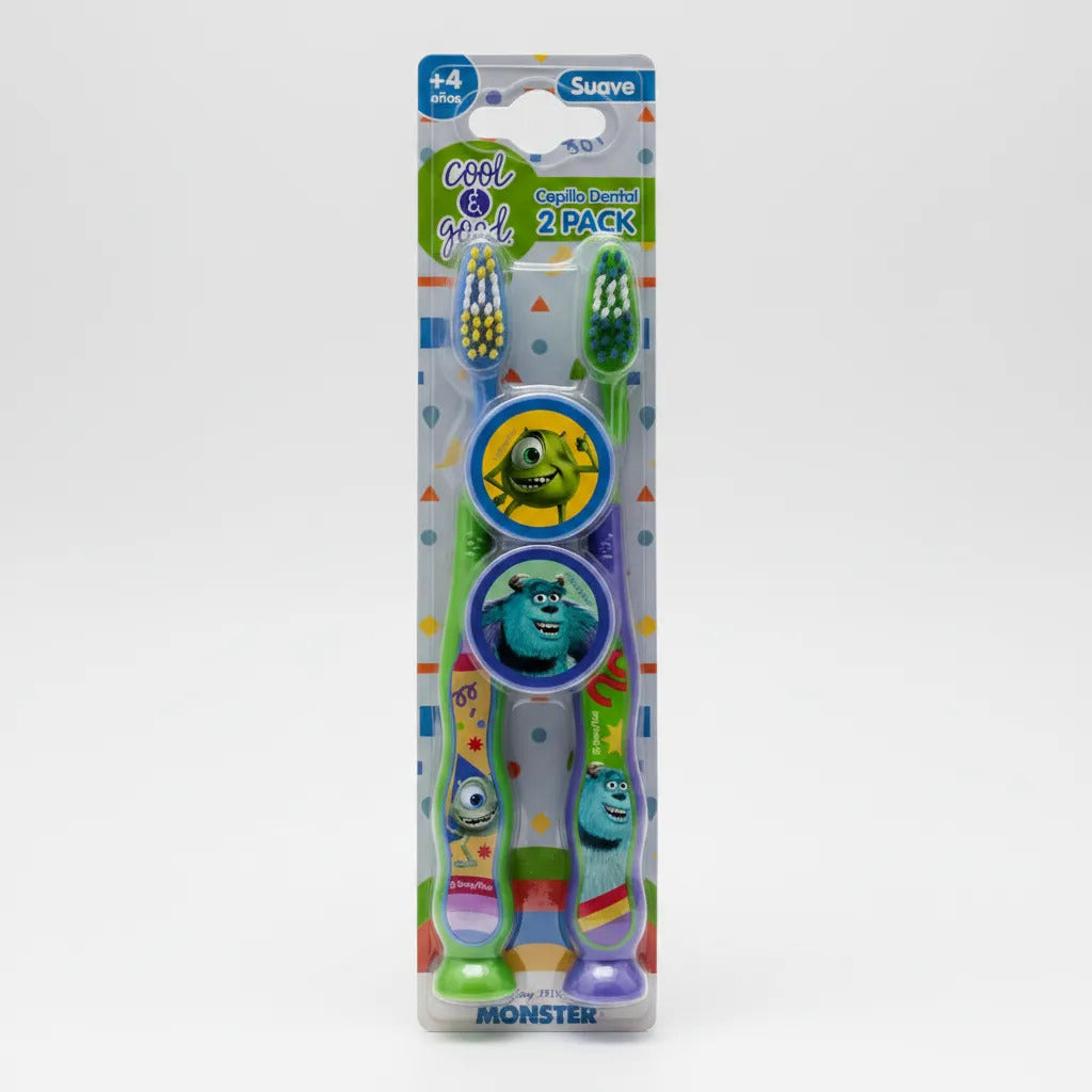 Cepillo Dental Infantil Cool & Good Monster x2