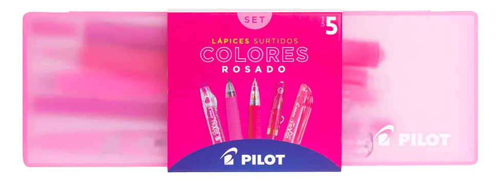 Set Pilot Rosado Lovers 5 Unidades Regalo