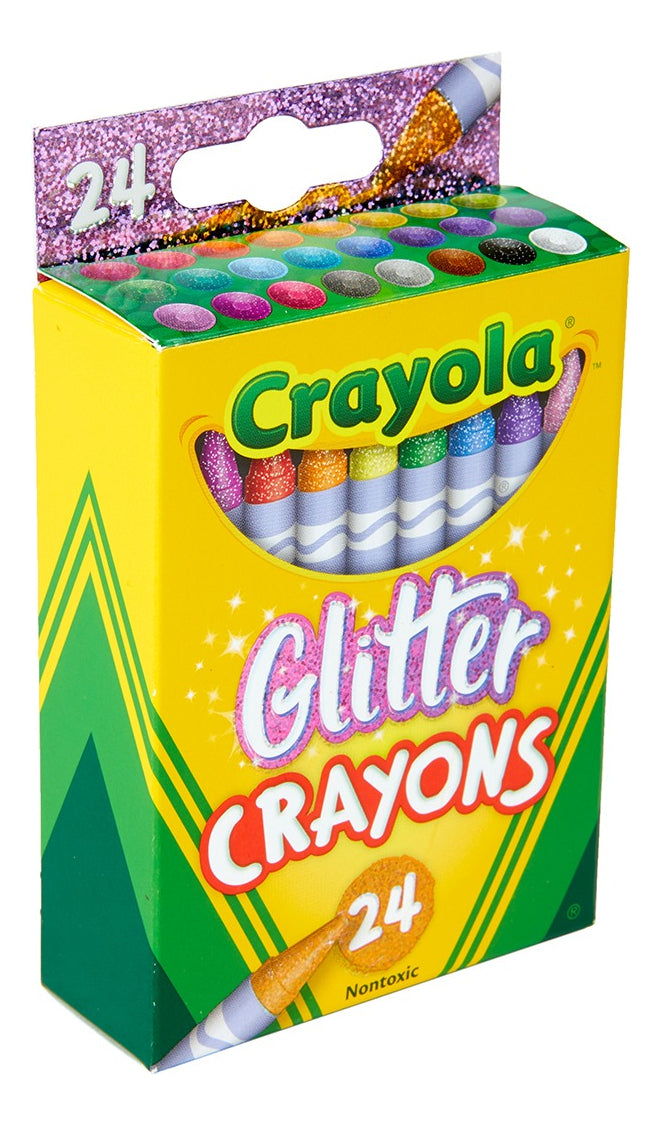Crayola 24 Crayones Glitter Multicolor