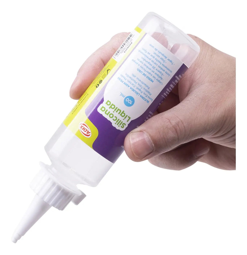 Silicona Líquida Adix 100 Ml Pegamento Transparente Fuerte