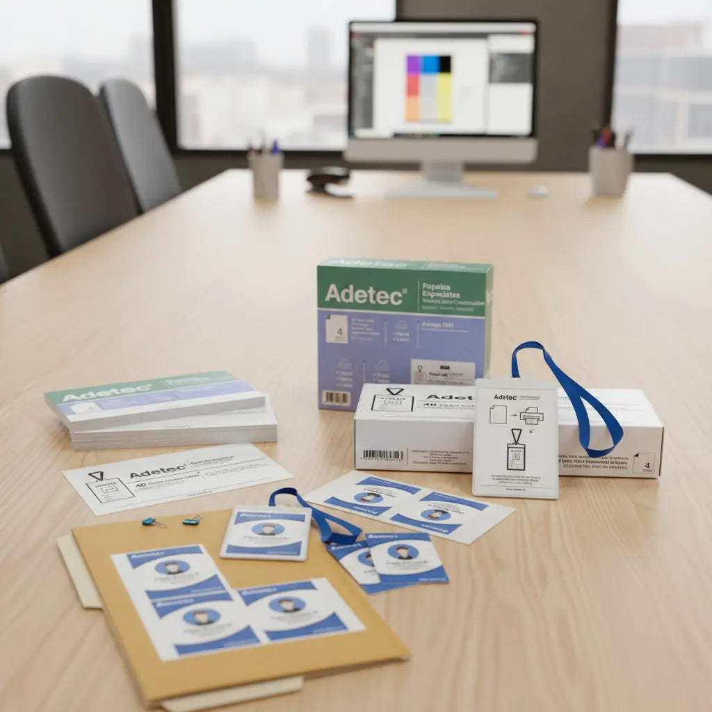 Set De 40 Porta Credenciales + Tarjetas Credencial 95x135mm