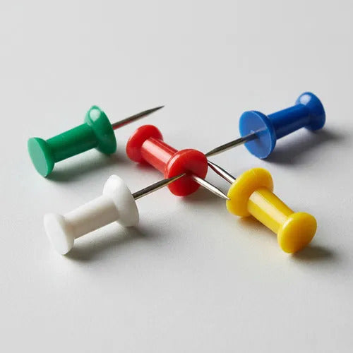 Push Pin Redondo Chico Adix, 100 Unidades