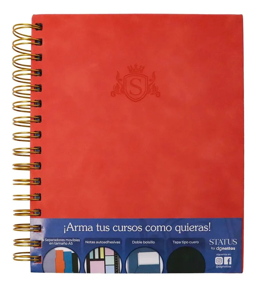Cuaderno A5 Tapa Dura Dgnottas Cuadriculado