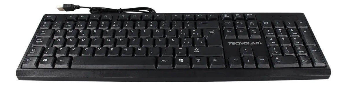 Kit Teclado y Mouse USB Tecnolab TL623 Alámbrico Español