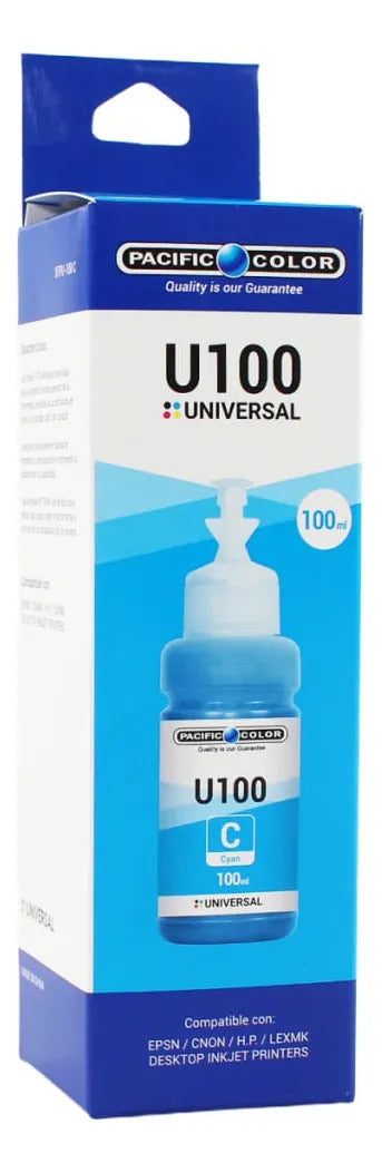 Pack 4 Tintas Pacific Color 100ml Ep/Cn/Hp