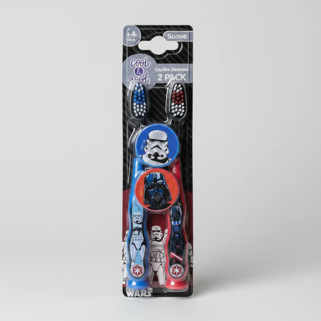 Cepillo Dental Suave Cool & Good Star Wars 2 Unidades