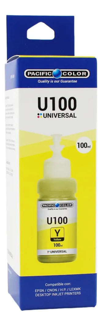 Pack 4 Tintas Pacific Color 100ml Ep/Cn/Hp