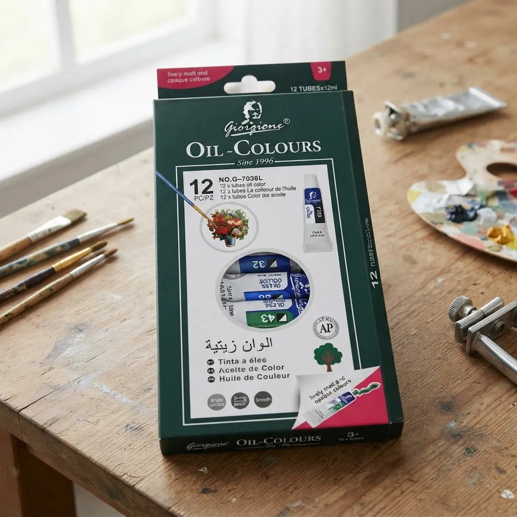 Pintura al Óleo Giorgione 12 Colores Tubos 12ml