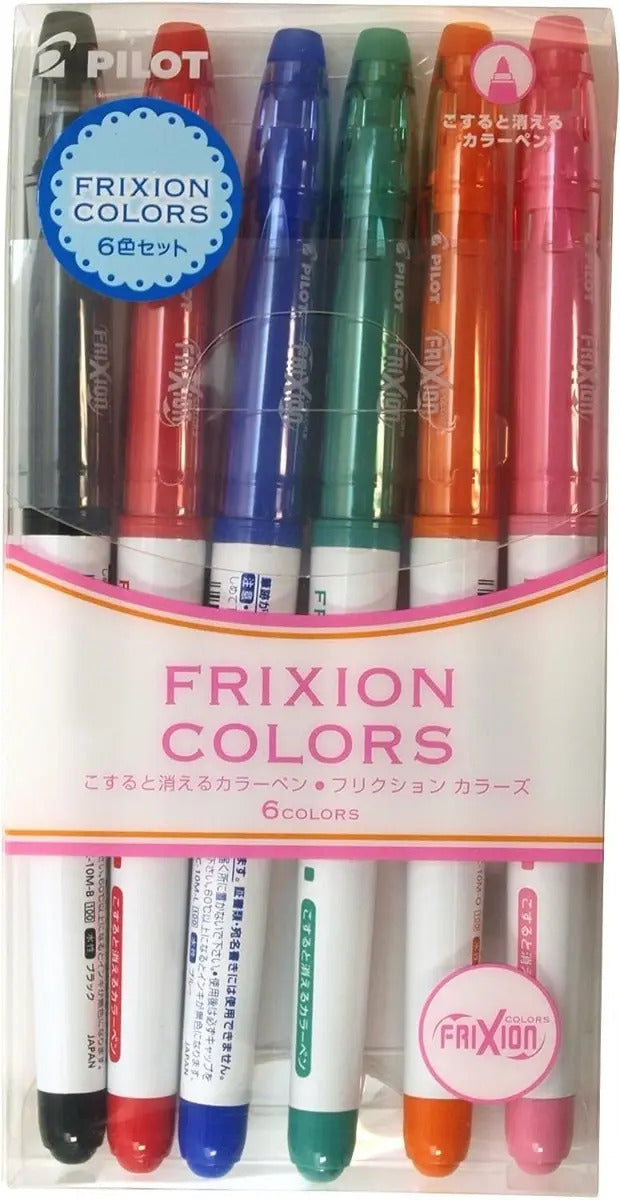 Set 6 Marcadores Pilot Frixion Tinta Borrable