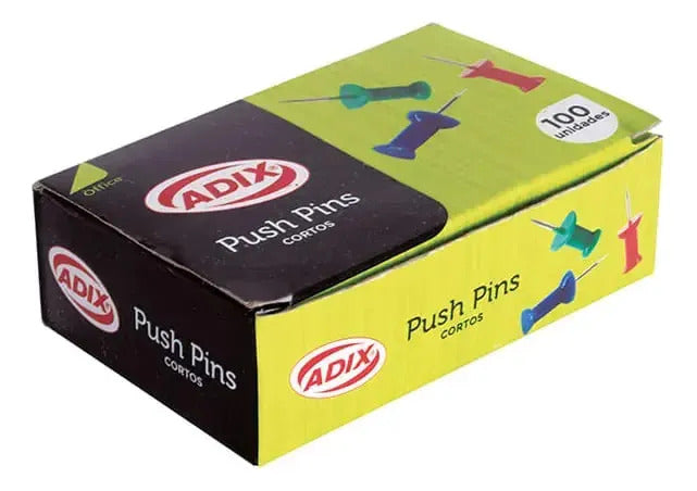 Push Pin Redondo Chico Adix, 100 Unidades