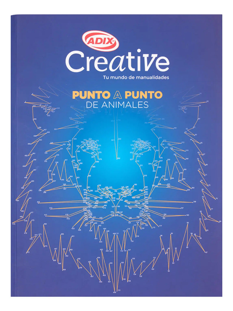 Libro Adix Creative Punto A Punto De Animales 52 Páginas