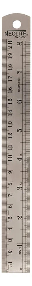 Regla Metálica 20cm Neolite Alta Resistencia