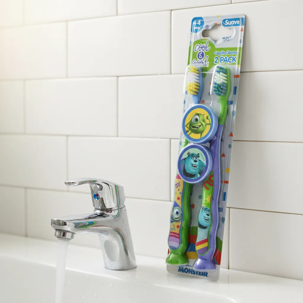 Cepillo Dental Infantil Cool & Good Monster x2