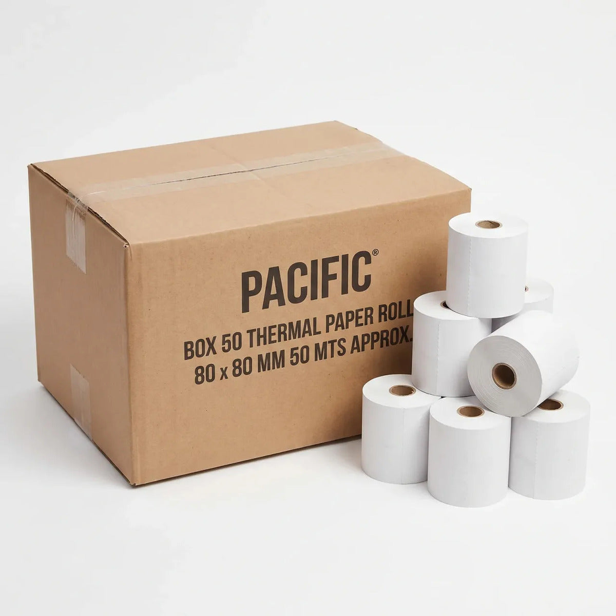 Pack 4 Rollos Papel Térmico Pacific 80x80mm