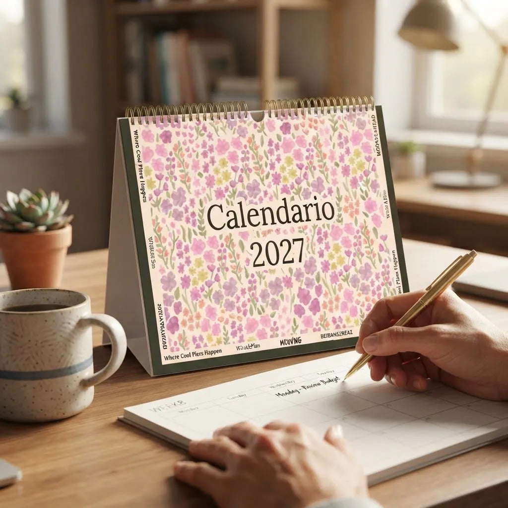 Calendario de Escritorio Mooving 2027 Boho