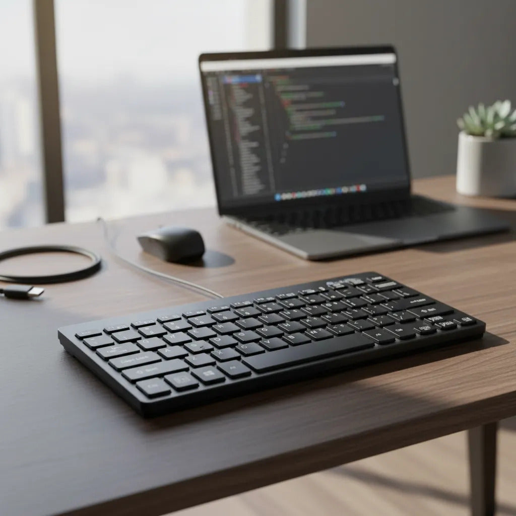Teclado Mini Ultra Slim DBlue 78 Teclas Silencioso USB