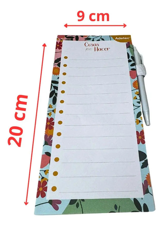 Taco De Notas Imantado Con Bolígrafo Adetec Para Oficina