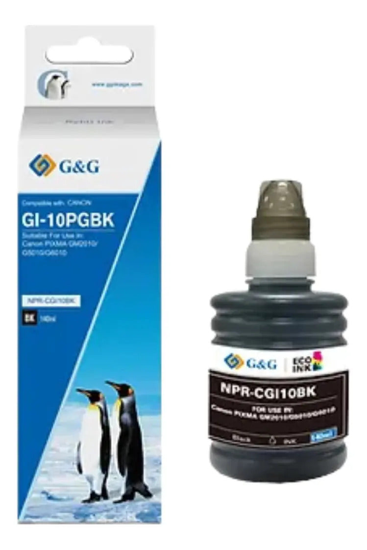 Pack 4 Tintas GI-10 Para Canon G6010 G7010 (4 Colores)