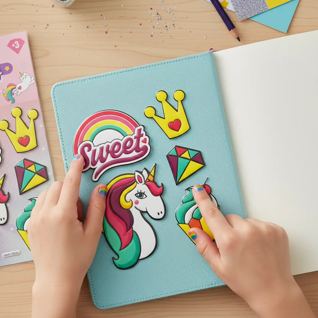 Block De Stickers Decorativos Relieve Adetec Diseño Infantil
