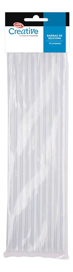 Pack 10 Barras de Silicona Adix 7mm x 25cm