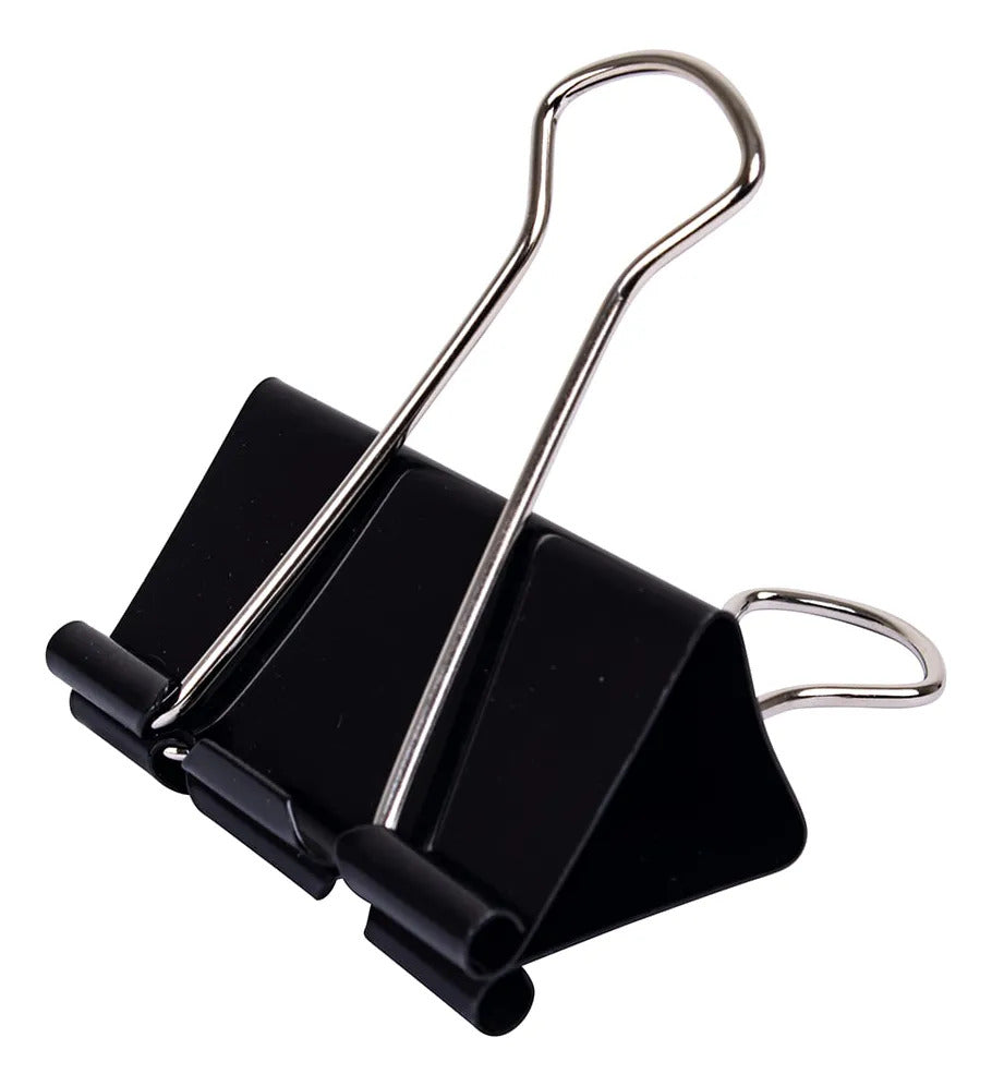 Clip Doble Negro 51mm Adix, Pack 12 Unidades