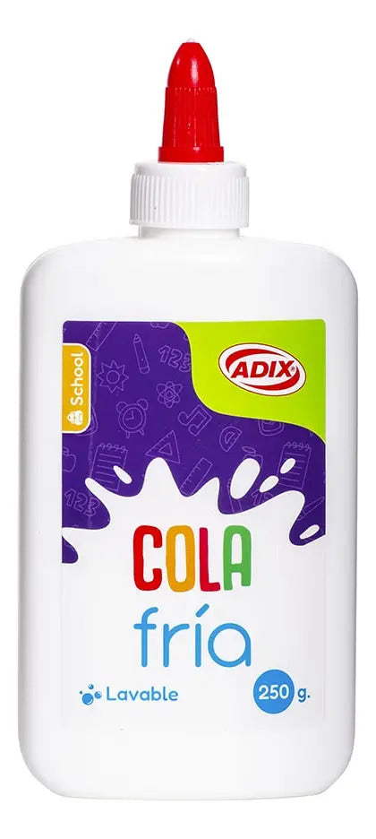 Cola Fría Lavable Adix 250g, Pegamento Escolar