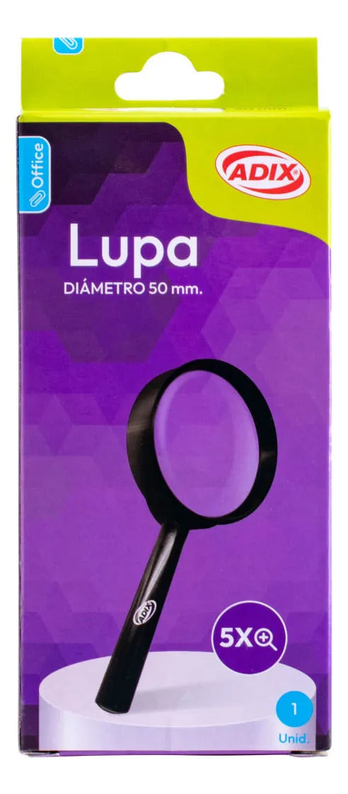 Lupa de Mano Adix 50mm, Aumento 5x