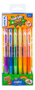 Lápices Gel Pilot Pop Lol Colores Básicos 6u