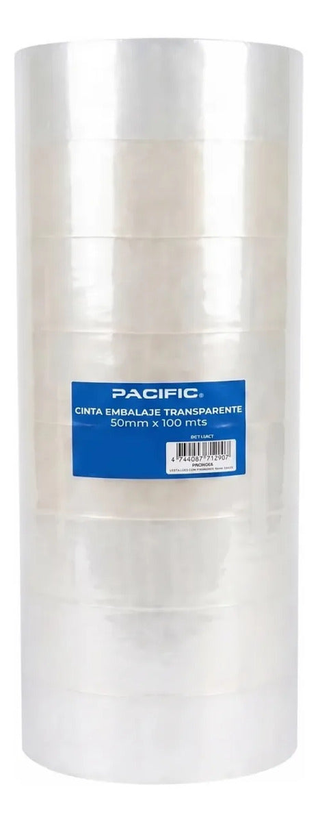 Cinta Embalaje Transparente Pacific 50mm x 100m