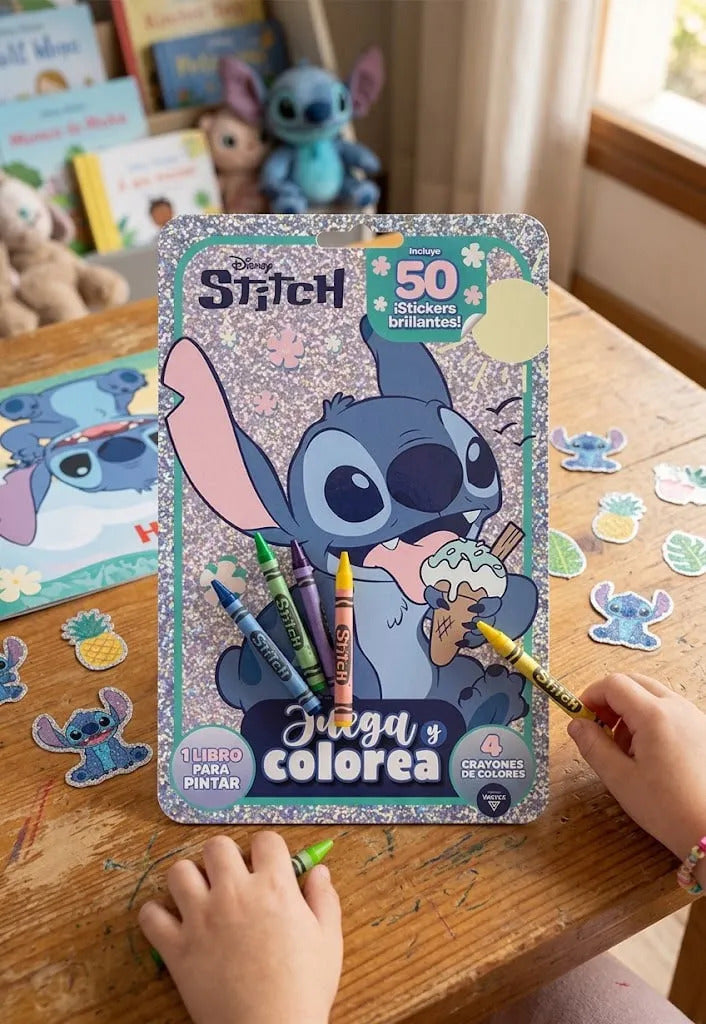 Set Juega y Colorea Stitch con Lápices