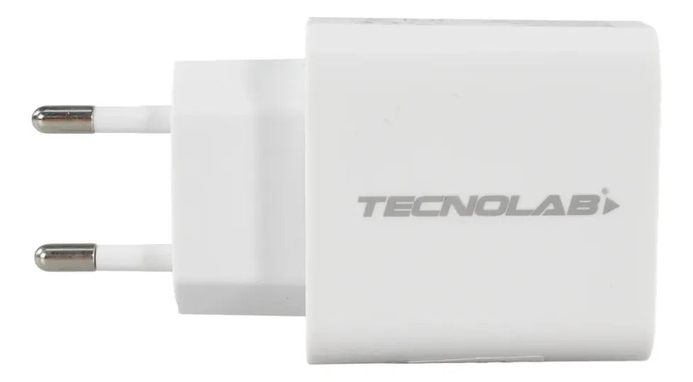 Cargador Rápido 18W Tecnolab con Cable USB-C a USB-C
