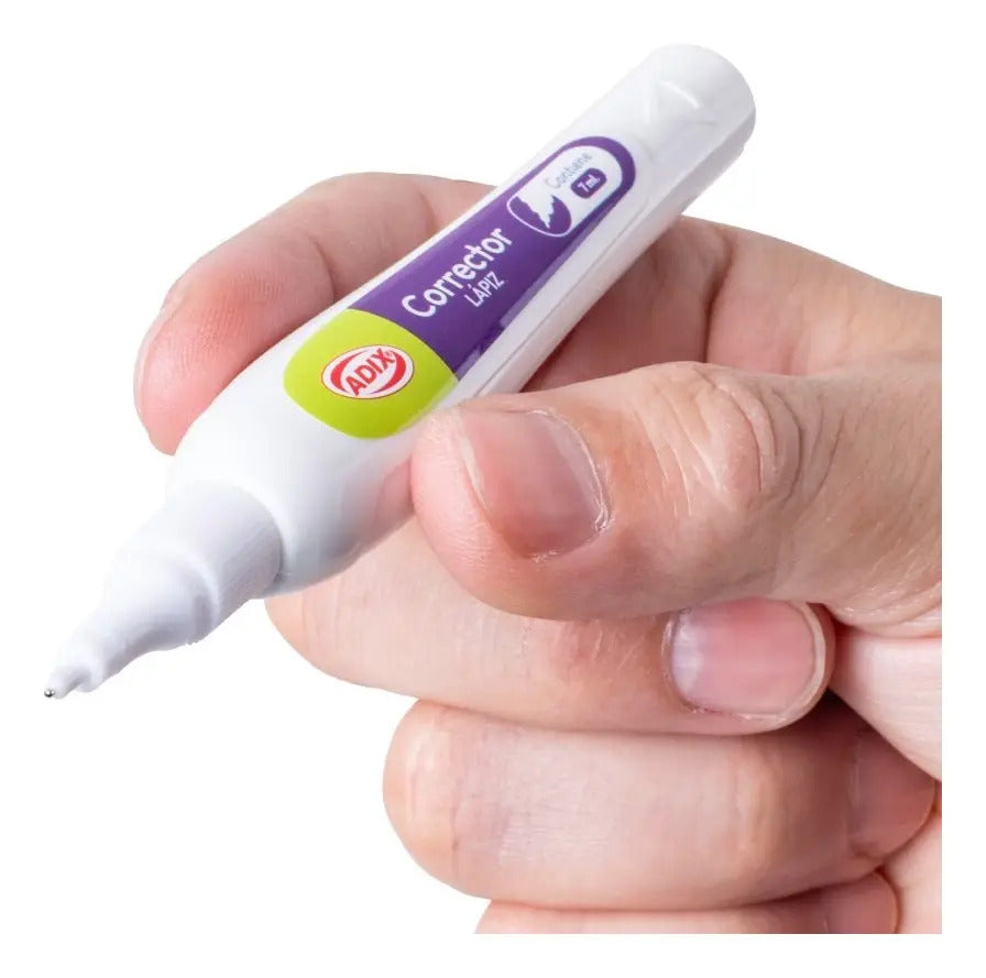 Corrector Líquido Adix Lápiz 7ml Punta Fina