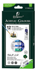 Pintura Acrílica Giorgione 12 Colores Tubos 12ml