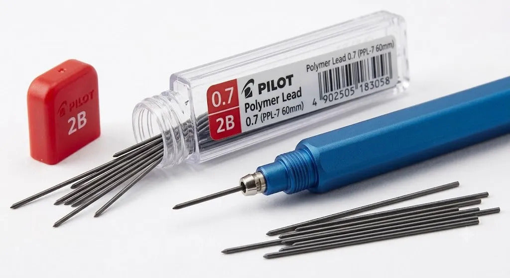 Minas Pilot 0.7 mm Pack 12 Sets HB y 2B para Portaminas