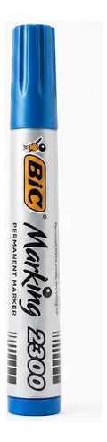 Marcador Permanente Bic Marking Biselado Azul