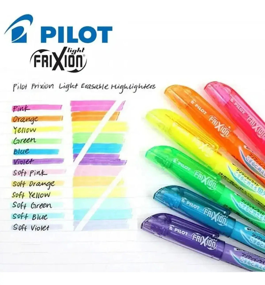 Set 6 Marcadores Pilot Frixion Tinta Borrable