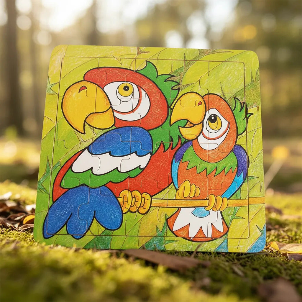 Puzzle de Madera Loro 20 Piezas Dactic