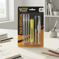 Set Pack Especial Bic 6 Piezas Lápices Destacador Corrector