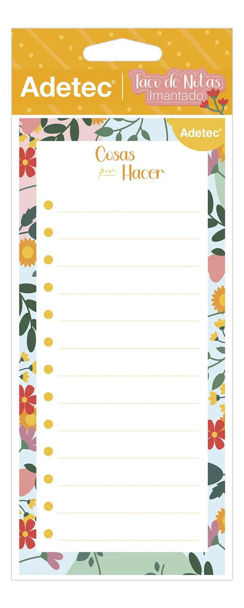 Taco De Notas Imantado Con Bolígrafo Adetec Para Oficina