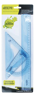 Set de Geometría para Zurdos Neolite 30cm