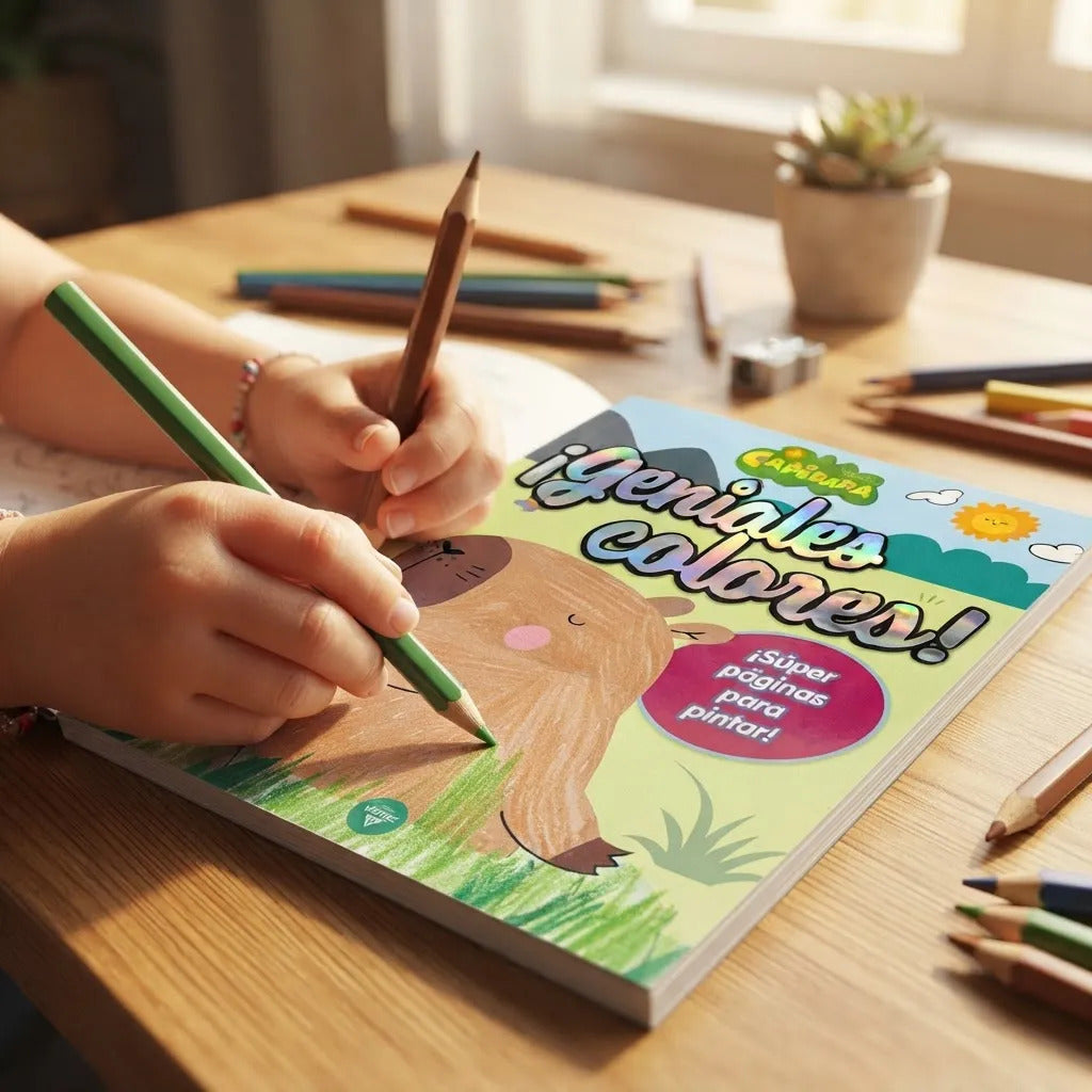 Libro para Colorear Capibara 16 Páginas