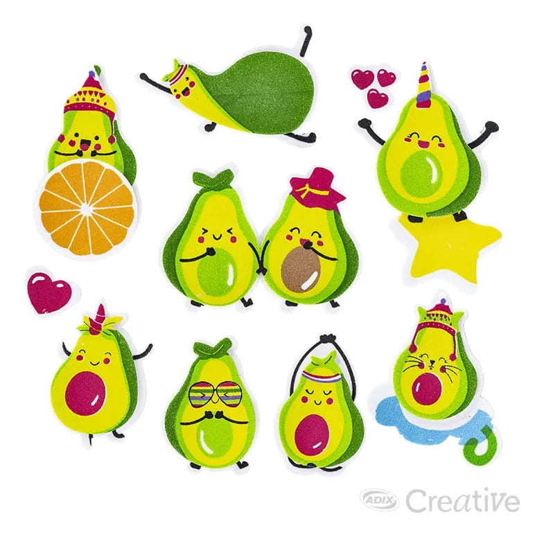 Block Stickers Goma Eva Paltas Surtidos Creative 1ud