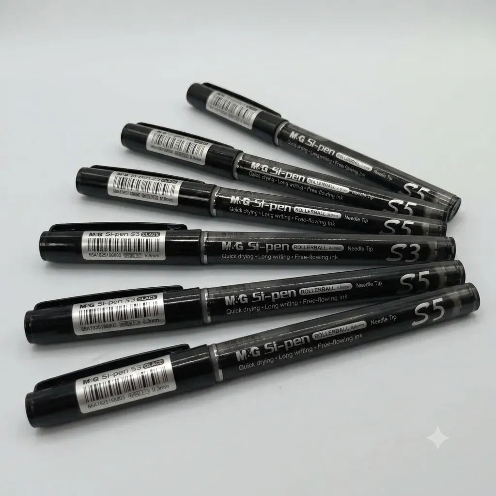 Bolígrafo Tinta Líquida M&G S5 Rollerball 0.5mm 6u